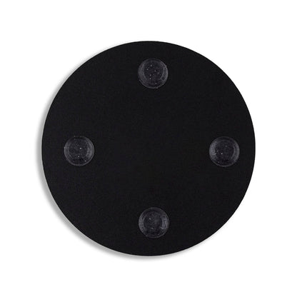 Back side of round coaster with San Francisco, California text and illustration