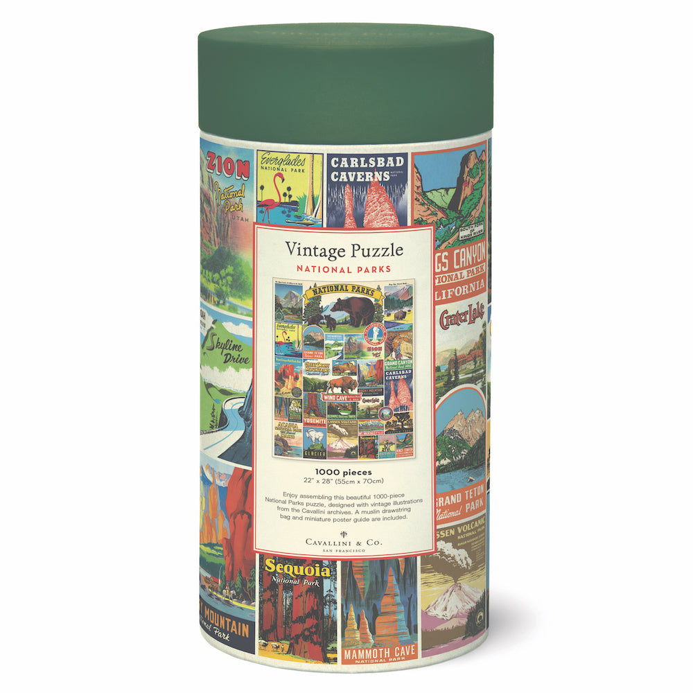 National Parks Vintage Puzzle by Cavallini and Co.