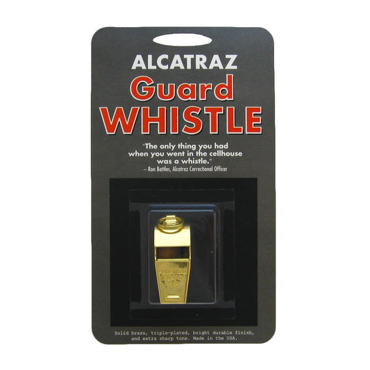 Replica US Penitentiary Alcatraz correctional officer guard whistle.