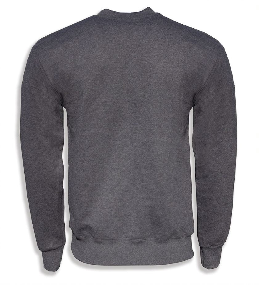 Grey crewneck sweatshirt